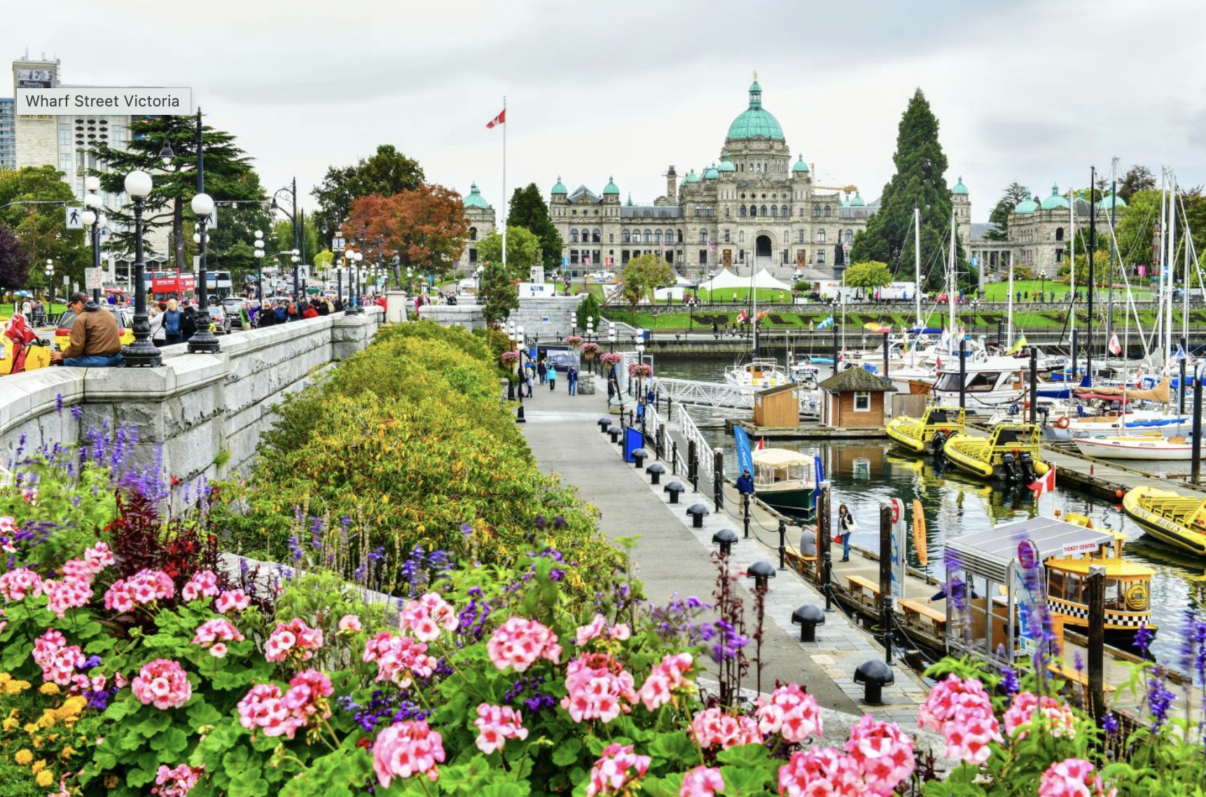 Downtown Victoria — Inner Harbour and Parliament Buildings
